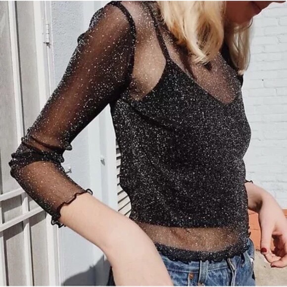 brandy melville sheer top